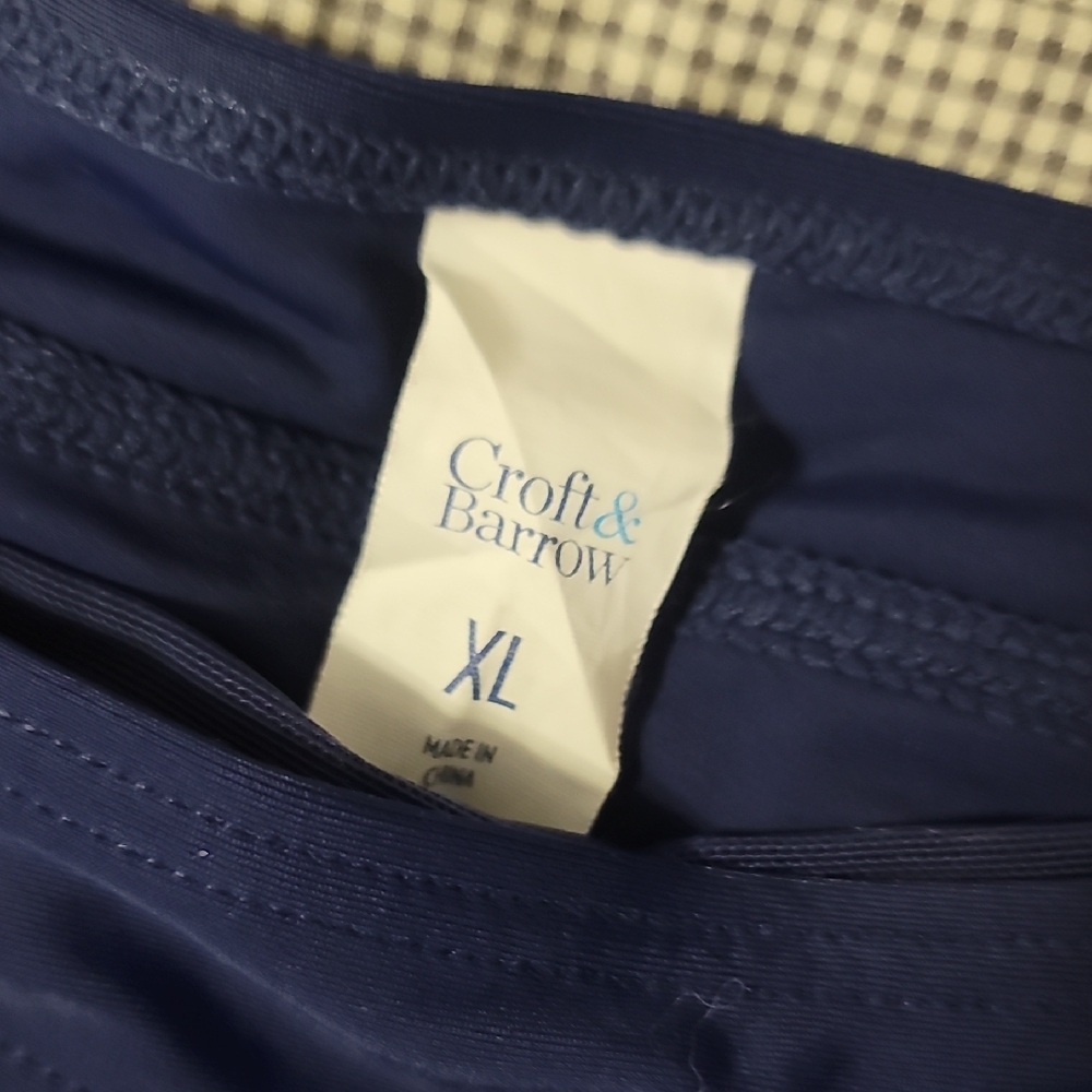 3/$20 Croft & Barrow XLNavy Bikini Tankini Bottoms Only - Picture 2 of 3